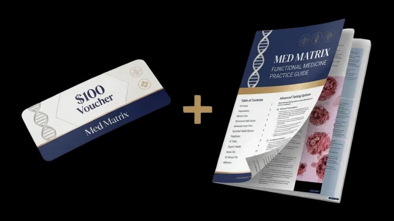 Med Matrix $100 voucher and Functional Medicine Practice Guide